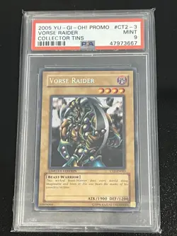 2005 Vintage Yu-Gi-Oh Vorse Raider CT02-EN003 PSA 9 MINT - Image 1