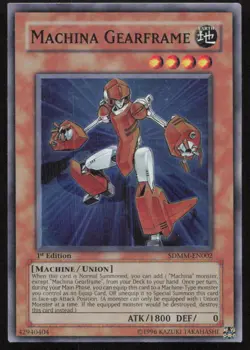 Yu-Gi-Oh TCG Machina Mayhem #SDMM-EN002 Machina Gearframe Super Rare,1st Edition - Image 1