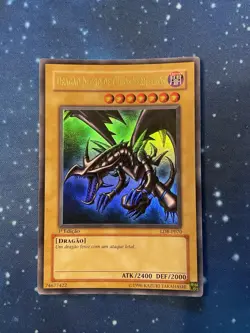 2002 Yu-Gi-Oh LOB 1ST EDITION ULTRA RED-EYES BLACK DRAGON LDB-P070 Near Mint #3 - Image 1