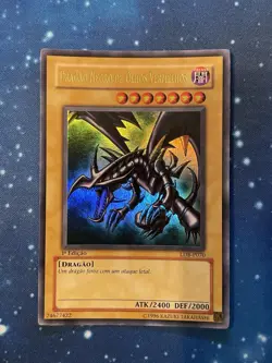 2002 Yu-Gi-Oh LOB 1ST EDITION ULTRA RED-EYES BLACK DRAGON LDB-P070 Near Mint #2 - Image 1