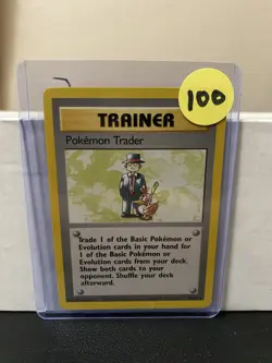 Pokemon TCG - Pokemon Trader 77/102 Base Set Non-Holo Rare Pokemon Card - Image 3
