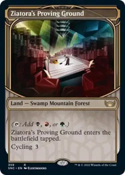 Ziatora's Proving Ground (Showcase) -Foil Light Play MTG Streets of New Capenna - Image 1