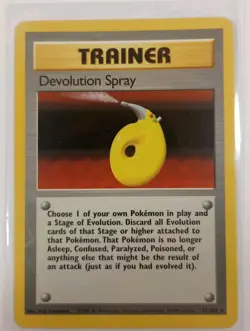 Pokemon TCG Devolution Spray Trainer Card 72/102 Base Set 1999 Rare NM - Image 1