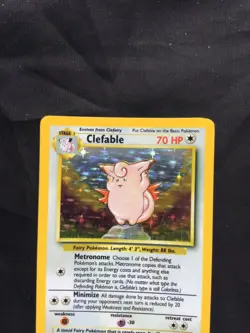 Pokemon Cards: Jungle Rare Holo: Clefable 1/64 No Symbol Error - Image 2