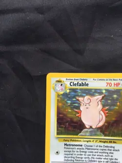 Pokemon Cards: Jungle Rare Holo: Clefable 1/64 No Symbol Error - Image 3