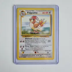 Pidgeotto 22/102 Rare Base Set Pokemon Card MP - Image 1