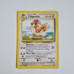 Pidgeotto 22/102 Rare Base Set Pokemon Card MP - Image 3