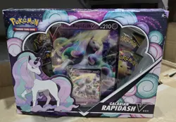 Pokemon Galarian Rapidash V Box Pokemon Cards Cosmic Eclipse NEW sealed - Image 1