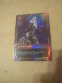 Riftbound Loose Cannon English Jinx Legend card 251/298 FULL ART FOIL - Image 1
