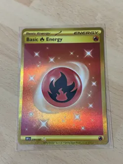 Gold Fire Energy 230/197 Pokemon Card Obsidian Flames Rare Holo Card English - Image 1