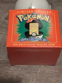 Pokemon 23k Gold Plated Togepi Trading Card 1999 Burger King Pokeball SEALED - Image 2