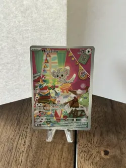 Pokemon TCG Minccino Holo Illustration Rare Card 182/162 Temporal Forces - Image 1