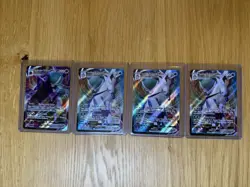 ice rider calyrex vmax 046/198 Card Lot Of 4 Full Art Shadow Rider Calyrex - Image 1