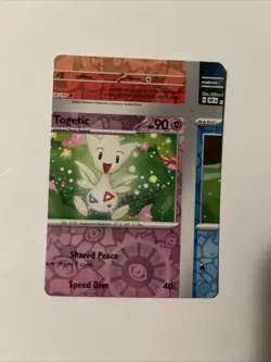 Pokemon Card - Error Miscut NFC Togetic Obsidian Flames 084/197 One Of A Kind - Image 1