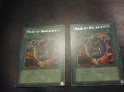 Yu-Gi-Oh! RARE CARD MASK OF BRUTALITY x2 LON-020 LP - Image 2