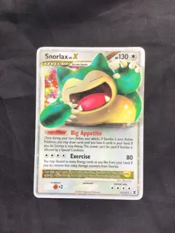 Pokemon Cards: Rising Rivals Rare Holo: Snorlax Lv. X 111/111 - Image 1