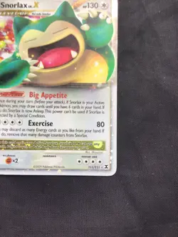 Pokemon Cards: Rising Rivals Rare Holo: Snorlax Lv. X 111/111 - Image 5