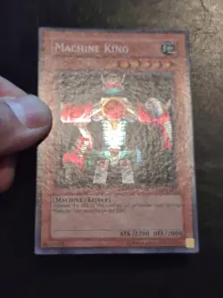 Yu-Gi-Oh! SUPER RARE HOLO CARD MACHINE KING DL4-001 VLP - Image 2