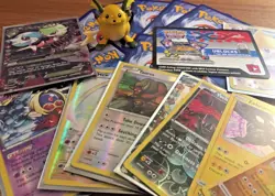 Pokemon TGC: 25 CARDS W/ BONUS ITEM, CODE CARD, & HOLO/RARE/GX/ULTRA GUARANTEED - Image 2