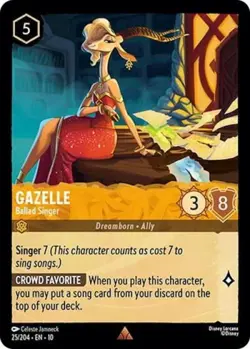 ~ Gazelle - Ballad Singer ~ NM Cold Foil ~ Whispers in the Well ~ - Image 1