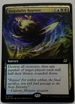 MTG Edge of Eternities Singularity Rupture Sorcery RARE FOIL #0350 - Image 1