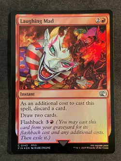 MTG Laughing Mad, NM-Mint, (FIN #0143) Foil - Image 1