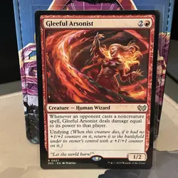 Gleeful Arsonist Commander: Duskmourn: House of Horror Regular NM #0027 - Image 1