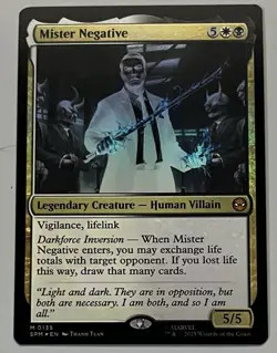 MTG Marvel’s Spider-Man Mister Negative Legendary Creature MYTHIC FOIL #0135 - Image 1
