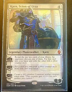 Karn, Scion of Urza #001/269 LP Dominaria DOM Magic MTG - Image 1