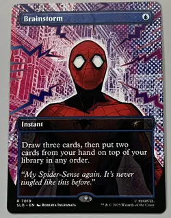 MTG Secret Lair Drop Brainstorm Instant RARE REGULAR #7019 - Image 1