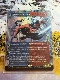 Spider-man 2099 Borderless Foil Mtg Marvels Spiderman Magic The Gathering - Image 2