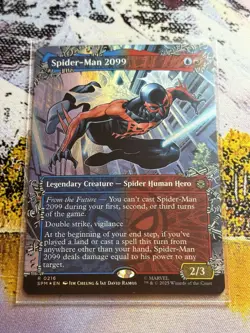 Spider-man 2099 Borderless Foil Mtg Marvels Spiderman Magic The Gathering - Image 3