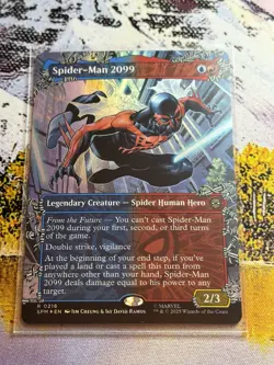 Spider-man 2099 Borderless Foil Mtg Marvels Spiderman Magic The Gathering - Image 4