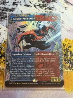 Spider-man 2099 Borderless Foil Mtg Marvels Spiderman Magic The Gathering - Image 5
