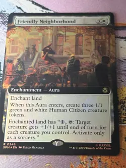 Friendly Neighborhood - Foil - Extended Art - SPM - MTG - EN - NM - 0246 - Image 1