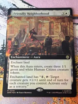 Friendly Neighborhood - Foil - Extended Art - SPM - MTG - EN - NM - 0246 - Image 3