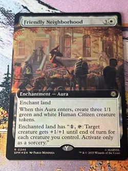 Friendly Neighborhood - Foil - Extended Art - SPM - MTG - EN - NM - 0246 - Image 4