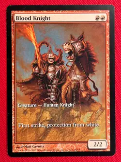 MTG 1X Blood Knight X1 Champs Extended Art Promo Magic - LP/MP - Image 1
