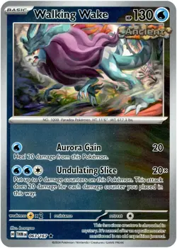 Walking Wake 💦 063/167 Rare Reverse Holo NM Pokemon Sv06: Twilight Masquerade - Image 1