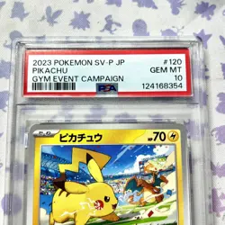 Pikachu 120/SV-P PSA 10 Gym Event Campaign GEM MINT Japanese Graded Pokemon Card - Image 2