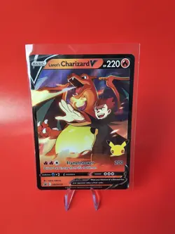 Pokemon - Lance's Charizard V - SWSH133 - Celebrations 25th - Black Star Promo - Image 1