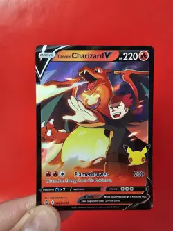 Pokemon - Lance's Charizard V - SWSH133 - Celebrations 25th - Black Star Promo - Image 5
