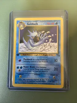 1999 Pokemon TCG Golduck #35/62 1st Edition Stage 1 Uncommon Fossil Set WOTC NM - Image 3
