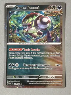 Pokemon TCG * Paradox Rift * 123/182 Brute Bonnet COSMOS Holo Rare * FRESH PK - Image 1