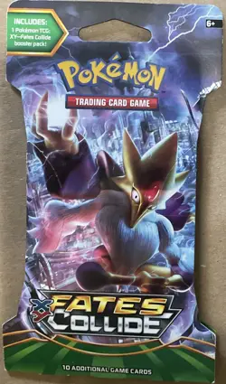 Pokemon TCG Fates Collide Sleeved Booster Pack XY New Sealed - Image 1