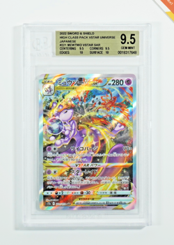 Pokemon BGS 9.5 Mewtwo Vstar #221 S12a Full Art Vstar Universe 2022 Japanese - Image 1