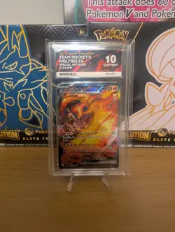 Pokemon Japanese Moltres Ex SAR 124/098 Glory Of Team Rocket Ace 10 - Image 1