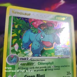 Venusaur - Pokemon EX Crystal Guardians Stamped 28/100 Reverse Holo Rare TCG - Image 3