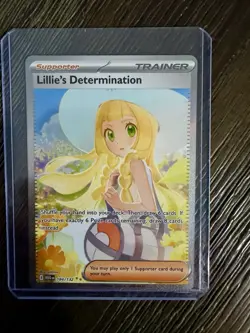 Pokemon Mega Evolution Lillie's Determination 184/132 Secret Rare Mint Condition - Image 1
