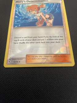 POKEMON MISTY'S DETERMINATION 62/68 REVERSE HOLO HIDDEN FATES NM - Image 3